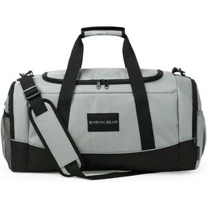 Syryx Gear Gym Bag Unisex Sports Duffle Bag Separate Wet Pocket, Shoe Spaces NWT